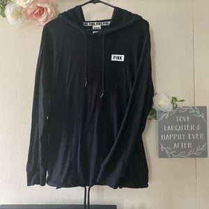 Pink pullover sweatshirt